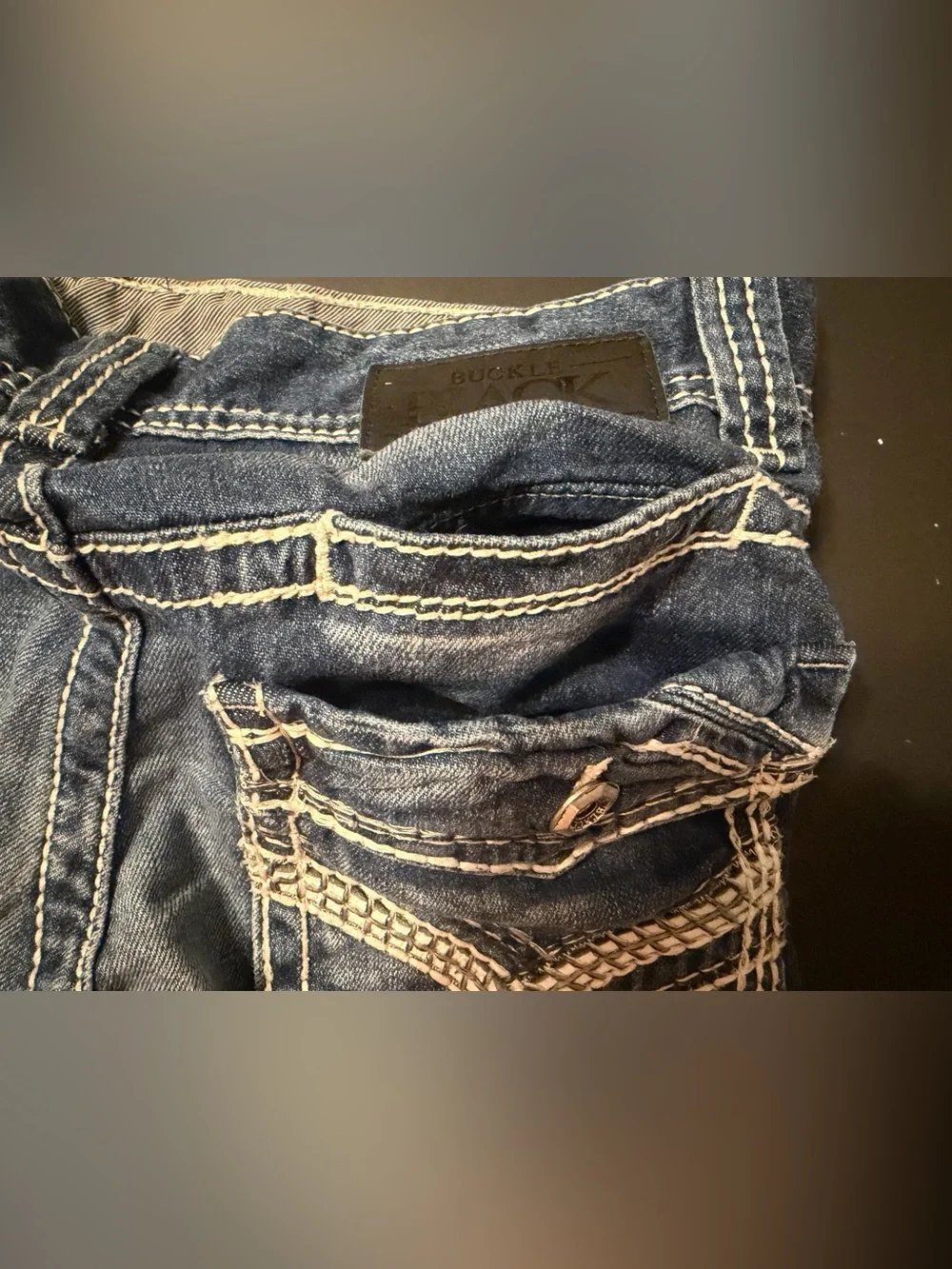 Buckle Black Jeans Men’s Size 32x34 Style 9 Fit